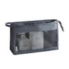 Foldable Mesh Makeup Organizer Hanging Toiletry Bag Large Capacity Wash Bag  Brushes
