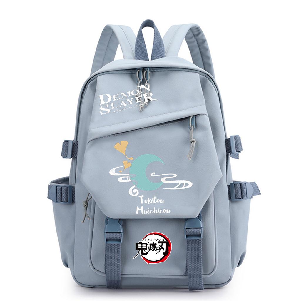 Anime surrounding ghost annihilation blade Tanjiro junior high school high school student schoolbag backpack Oxford cloth male and female