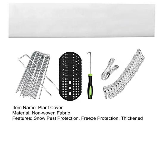 Yousheng Plant Cover Freeze Protection Kit Thickened Frost Cloth Blanket Reusable Garden Bed Covers for Winter Greenhouse Tunnel Snow Pest Protection