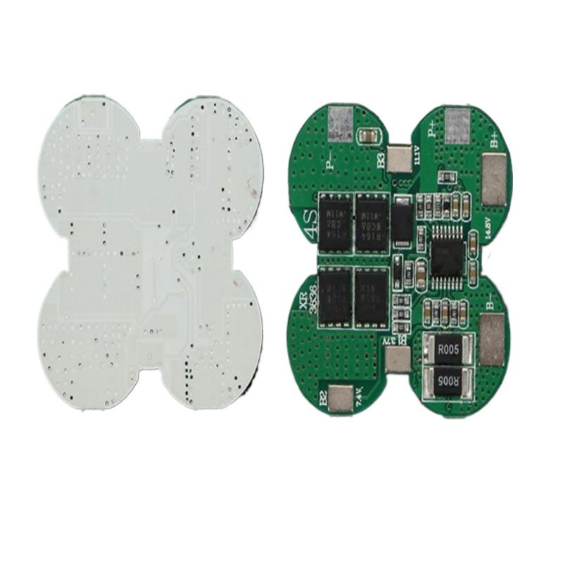 4S 15A 14.8V 18650 Lithium Battery Protection Board Plum Shape Common Port Overcurrent Protection For Electric Tools
