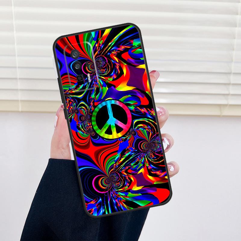 Psychedelic Art Peace Cover For Xiaomi 13 14 15 Ultra 11T 12T 13T 14T Pro POCO X7 Pro X3 X5 X6 M6 F5 F6 Pro Case