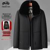 Herren Dick Gepolsterte Winter Kapuzenjacke