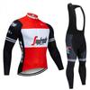 Set Maglia da Ciclismo da Uomo Manica Lunga Asciugatura Rapida Traspirante Protezione Solare Sportswear per Ciclismo all'Aperto