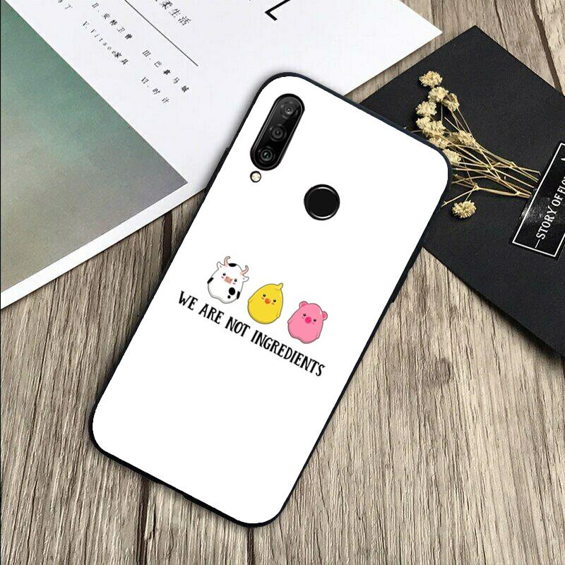 Vegan We Are Not Ingredients For Huawei Nova 11 9 10 SE Y70 Y60 Y90 Y61 Y91 Y73 Y72 12i 11i 8i P30 P40 Lite P60 Pro Case