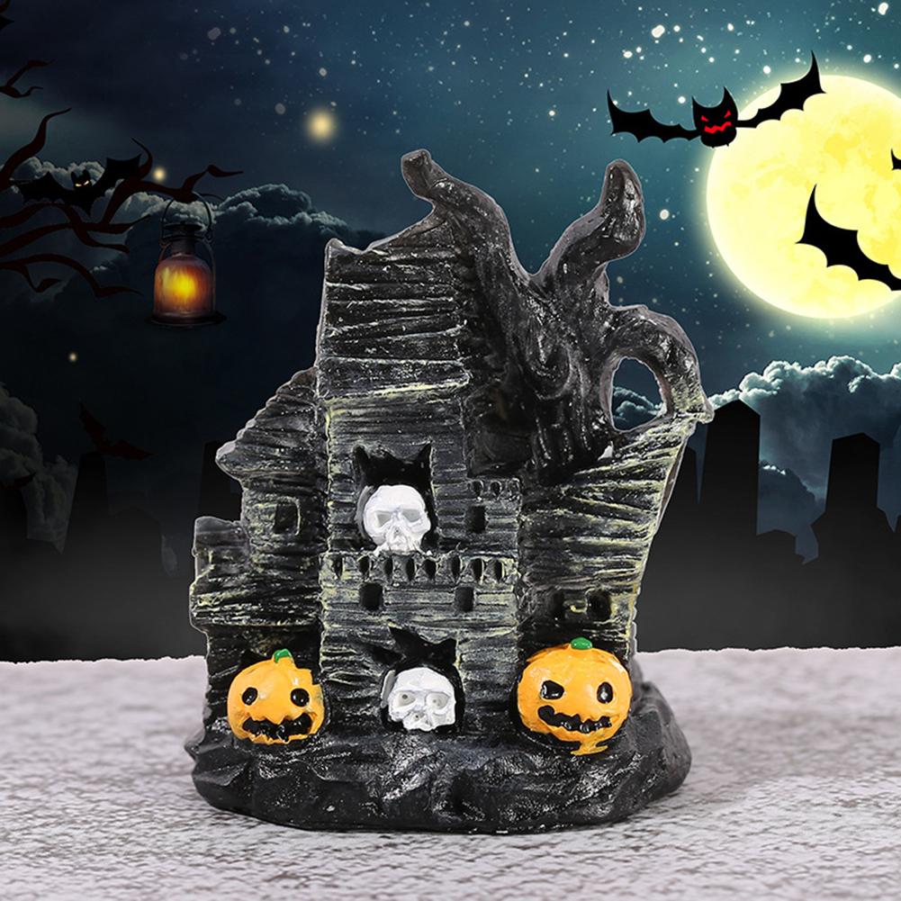 Halloween Series Micro Landscape Ornaments Cute Pumpkin Lantern Halloween Decorations DIY Crystal Ball Accessories