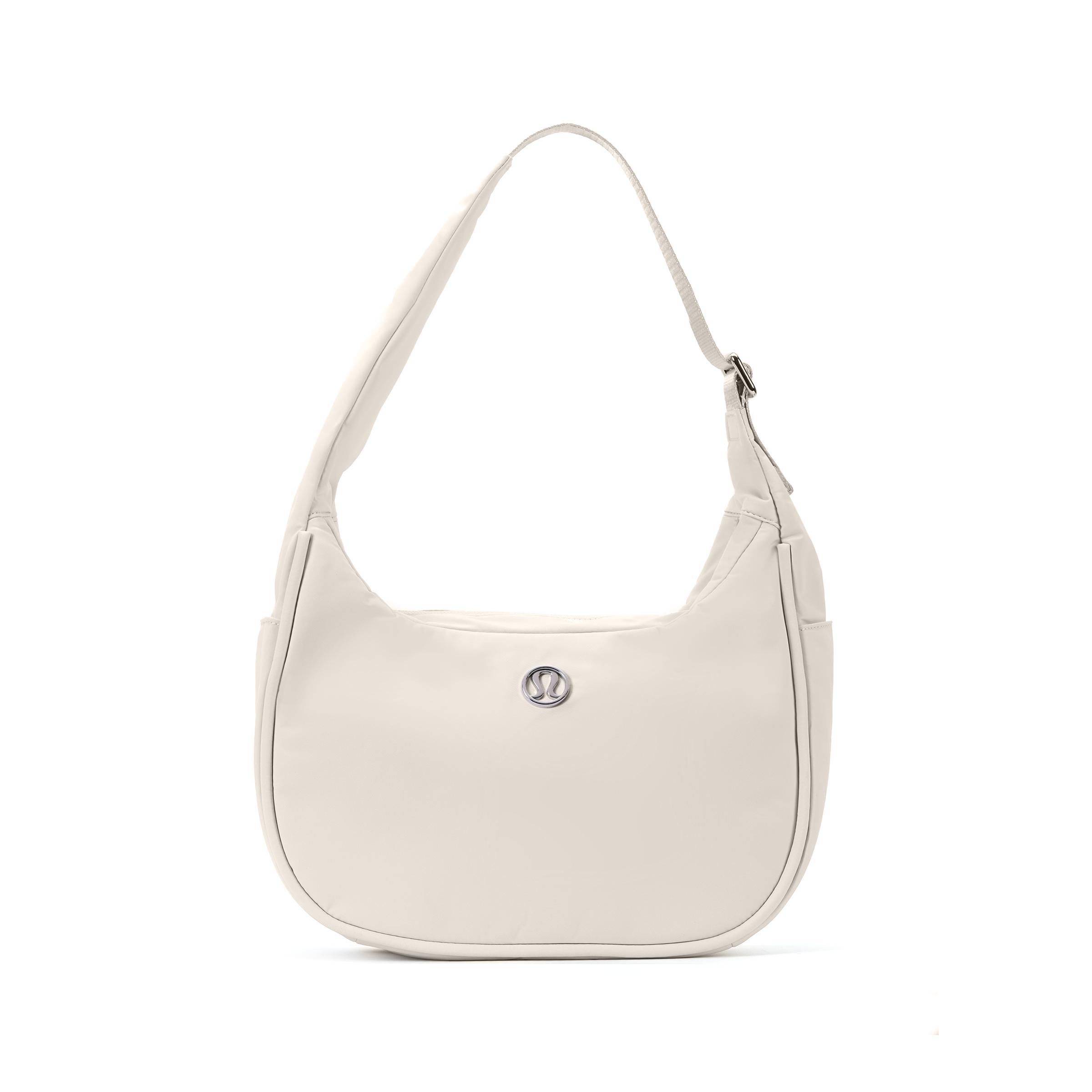

Lululemon Mini 4L Metal Logo Zipper Closure Recycled Nylon Recycled Polyester Tote Shoulder Bag Mini Women Tote Bag White LW9EUCS WHTO Albumin,Mini