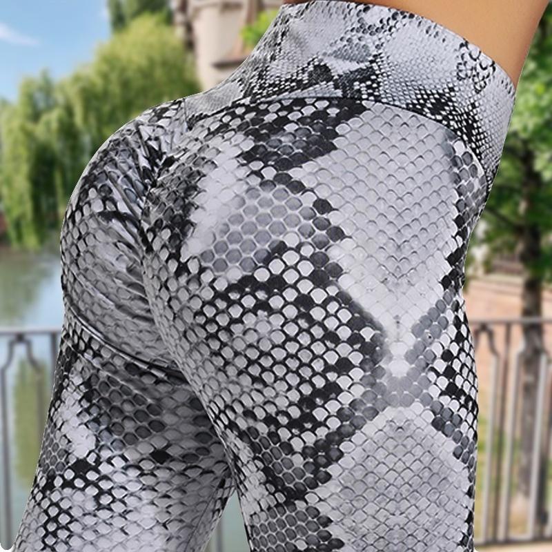 Women High Waist Yoga Pants Leopard Print Leggings Workout Fitness Activewear