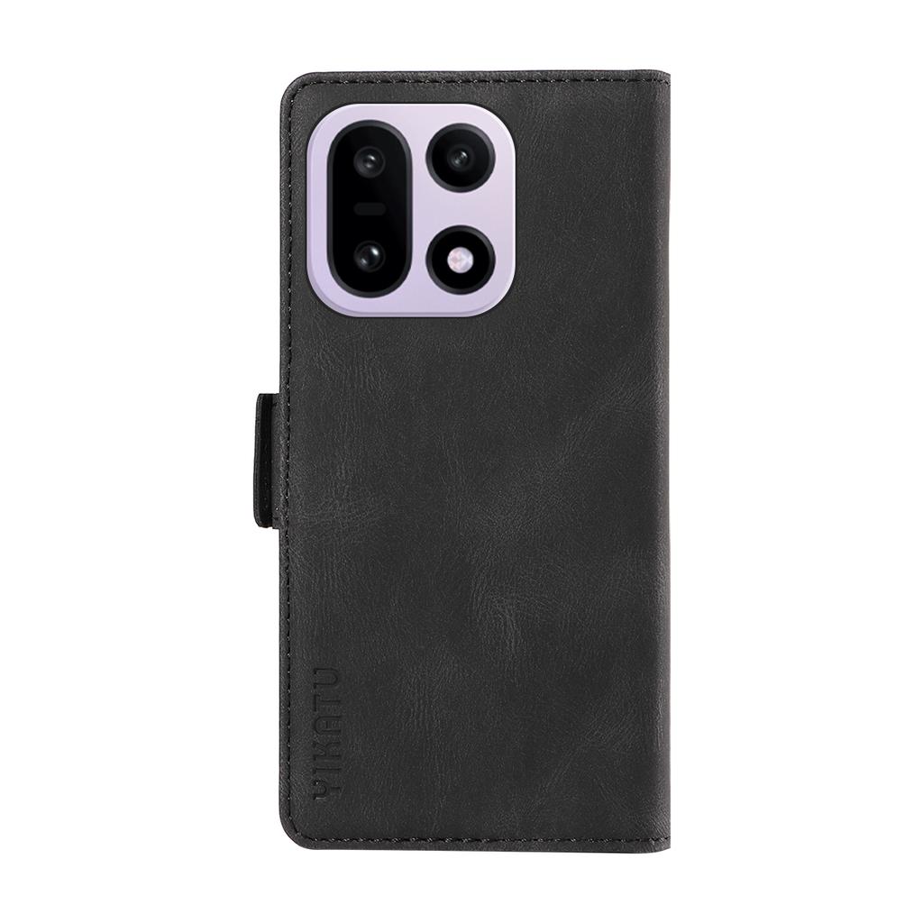For OnePlus 15 5G Leather Case YIKATU YK-005 Skin-touch Feeling Wallet Phone Cover
