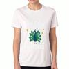 T-shirt en coton pour femme Paon, Coton Premium Graphique, Durable Et Longue Durée, Décontracté Et , Design Paon Vibrant, Beaux Accents Floraux, Élégant
