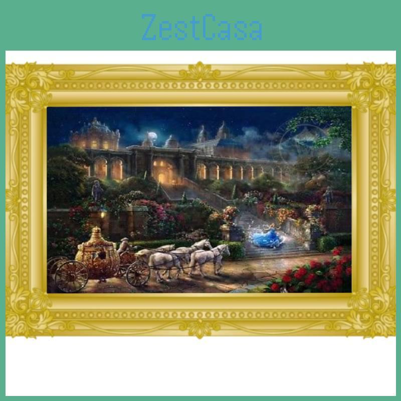 Mermaid Princess Canvas Wall Art Modern Fairy Tale Kids Room Decor Painting