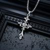 Kreuzkette Herren Titanstahl Nicht Verblassend Hochwertiges Gefühl Vielseitiges Persönlichkeitsdesign Sommer Accessoires Damen Trend Einfacher Schmuck