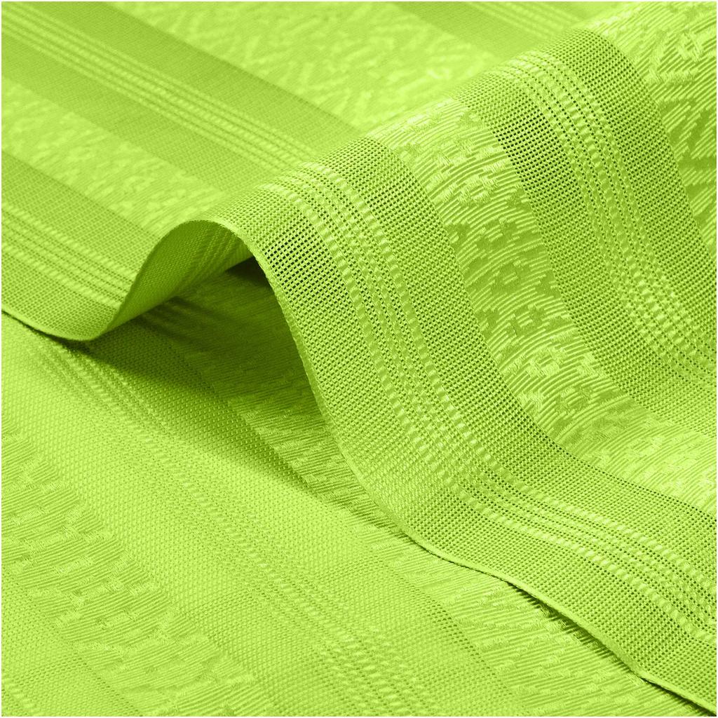 Obi Nagoya Obi Gauze Fabric Kenjo Pattern 8 Sun Made in Japan [KYOETSU] Women's (Solid Color/Light Green)