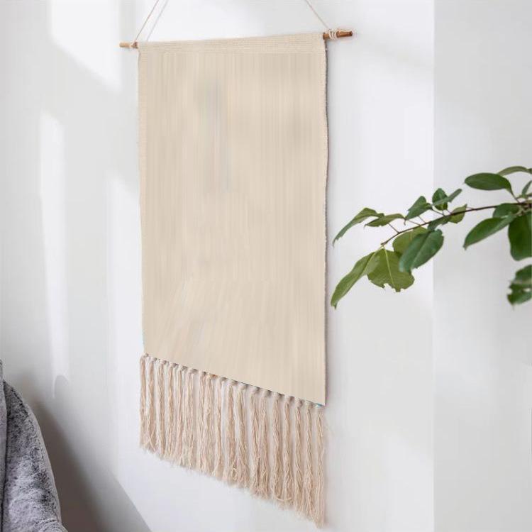 

Индийский гобелен ручной работы с бахромой для украшения дома, скандинавский, для подвешивания на стену, ткань-фон для спальни 50 * 70cm + 20 tassels