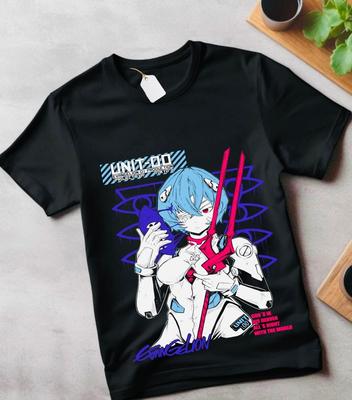 Unisex Neon Genesis Evangelion Shirt Rei Misato Asuka Waifu Shinji Gift Tee