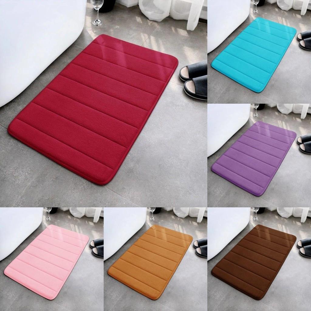 Polyester Coral Fleece Bath Mat For Bathroom And Spa With Nonslip Backing