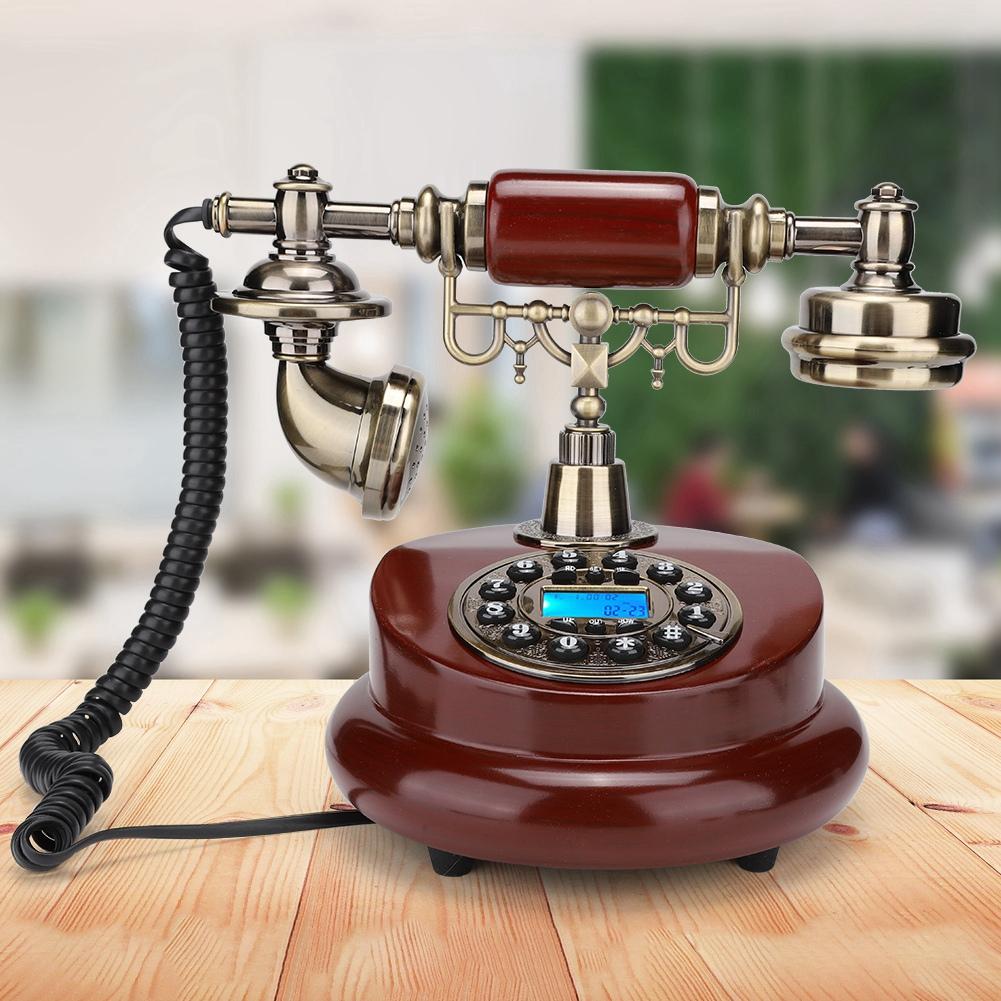 MS 6100B European Retro Style Push Button Telephone Dial Desk Phone Home Decor Classical