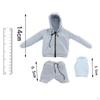 1/6 Scale Casual Workout Set Hoodie Tops and Shorts with Knit Tank Clothes for 12'' HT Action Figure