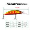 7cm 6g Long Tongue Board Sinking Minnow Lure Bait for Freshwater & Saltwater Fishing Special Casting Bait for Bass And Perch