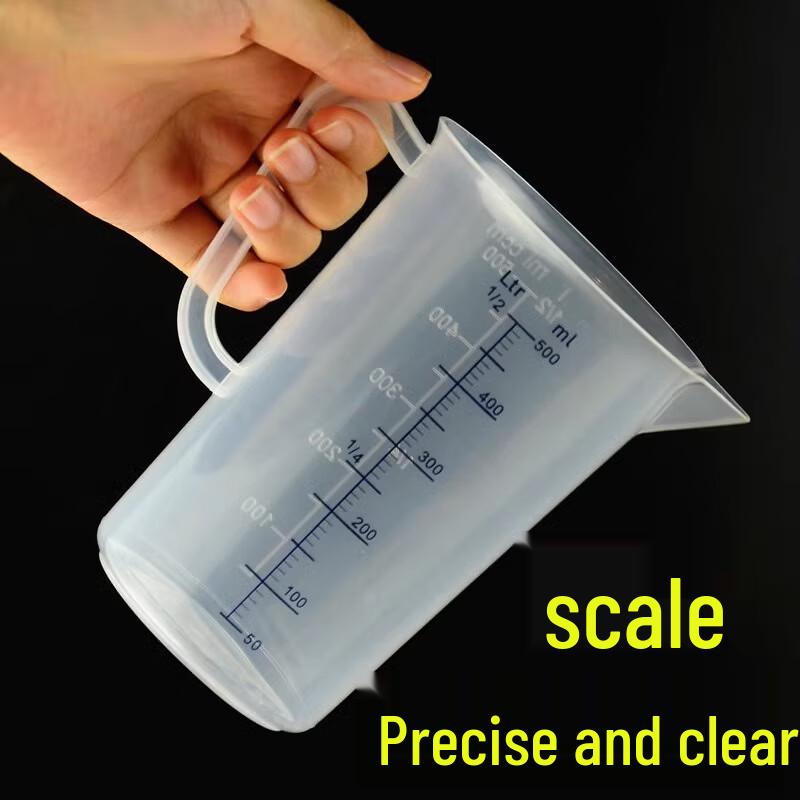 HUIWEN Plastikowy kubek miarowy ze skalą