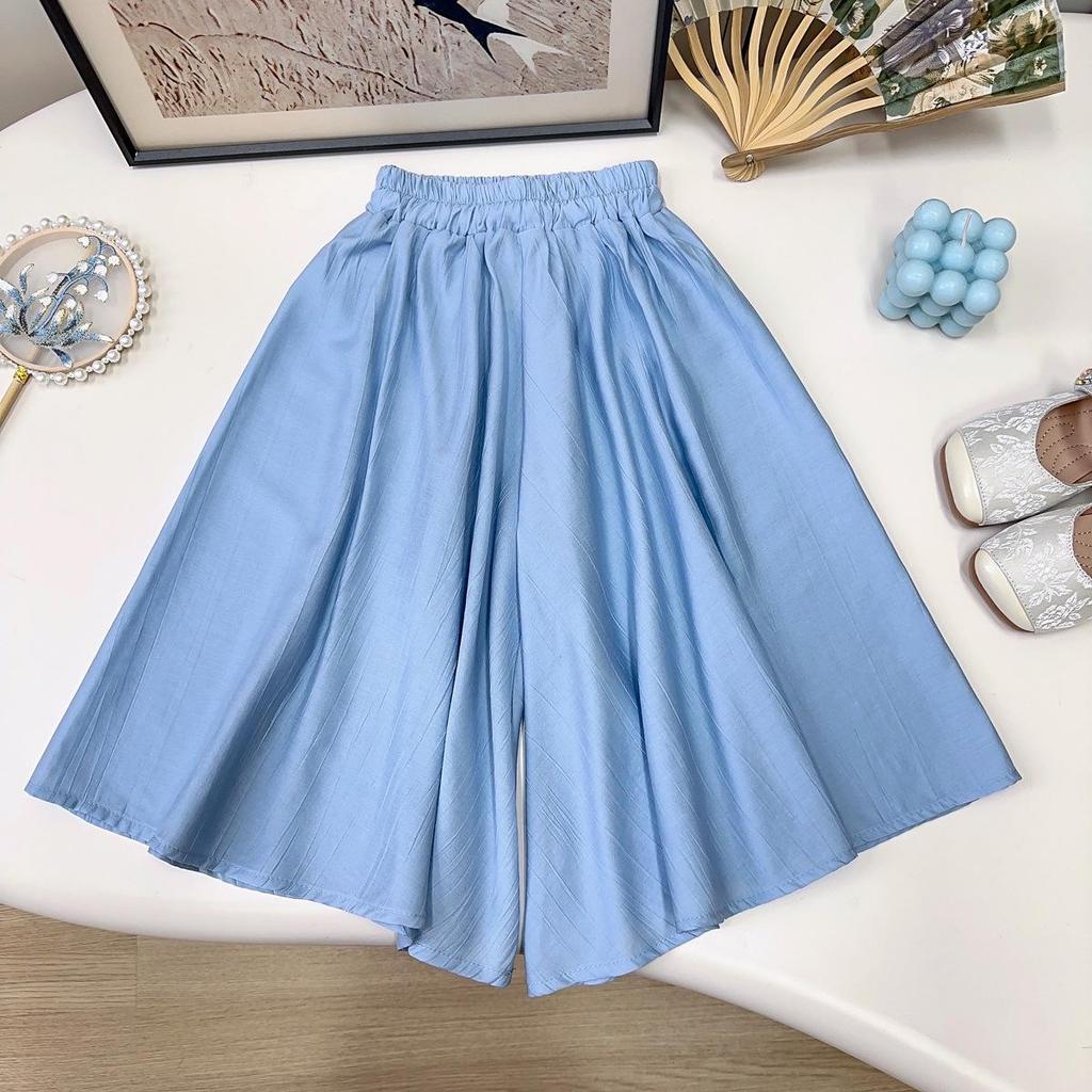 Girls' Summer Embroidered Tassel Vest & Long Pants Set