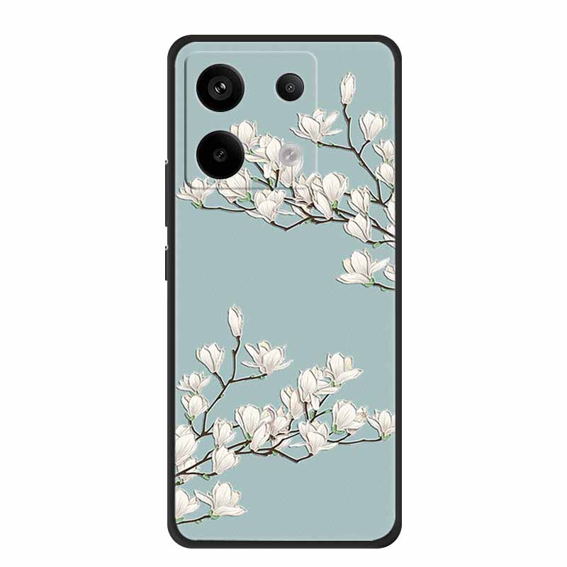 3D Emboss Case For Redmi Note 14S Case 14 S Coque Black Silicone Soft Back Cover For Redmi Note 14 4G 5G Phone Case Note14 Pro