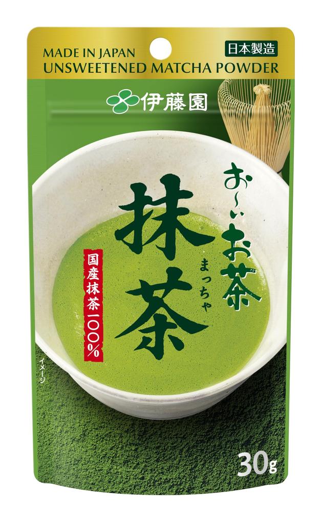 Itoen Oi Ocha Japanese 30g Bag with Matcha, (Stand-Up Zipper)
