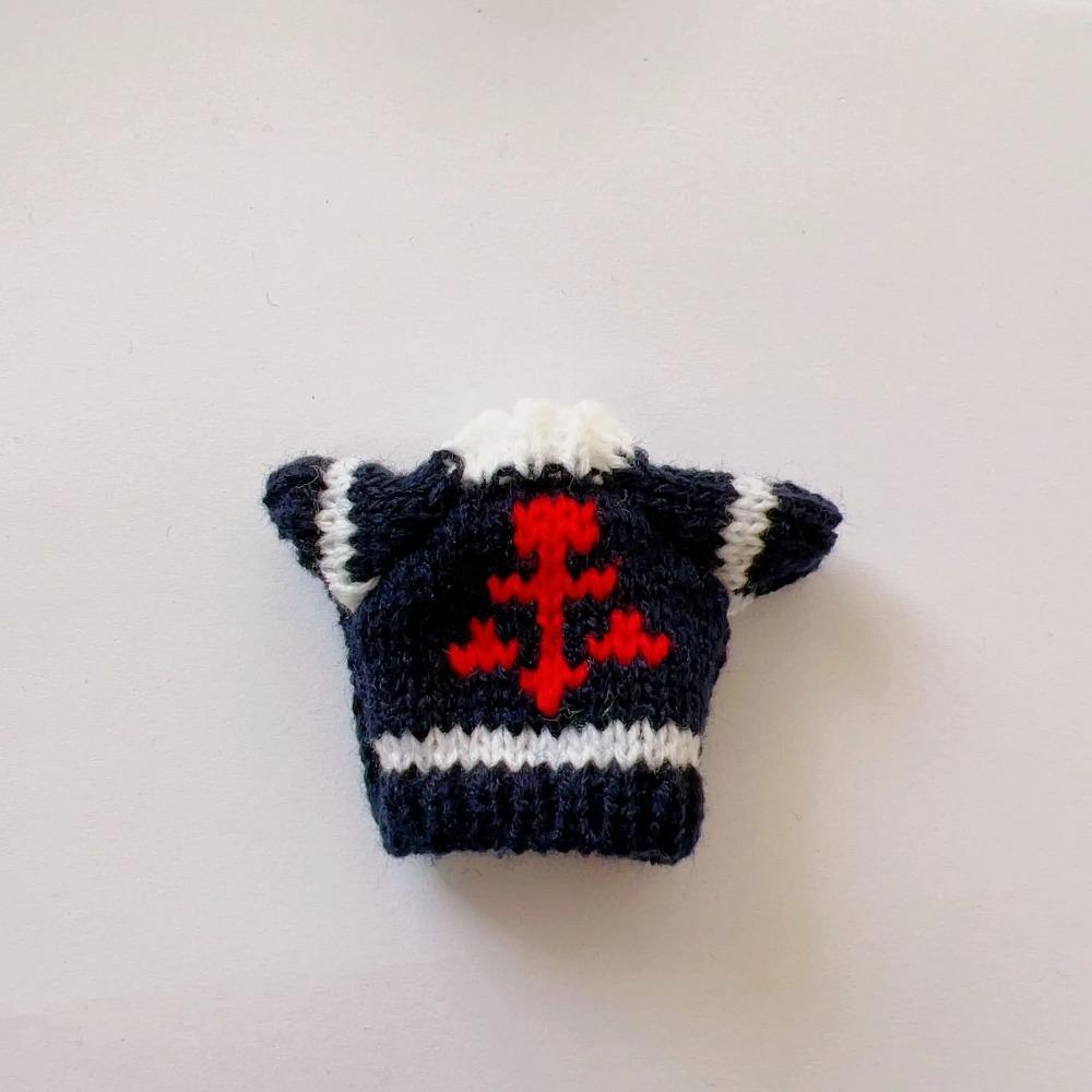 1 Stk. Heißverkauf 10cm Schulleiter Hundebekleidung Miniaturpullover für 1:8 Bjd Spielzeugpuppe Pullover Puppe Weihnachten Tragen Zubehör