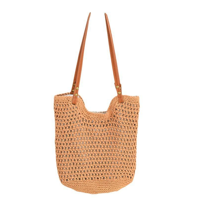 Weaving Beach Holiday Tote Bag Women's Large-capacity Shoulder Handbag