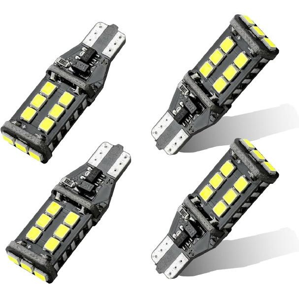 Car T15 LED Backup Reverse Light, 12V 6500K 5W High Bright Brake LED Bulb, 912 921 W16W Decoding Lights with 3030SMD Chip, Reverse Light Bulb