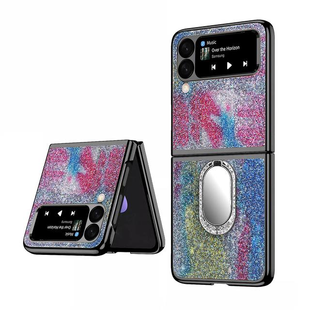 Komfortable Bling Klapphülle für Samsung Galaxy Z Flip 4 Flip4 Flip 3 Flip3 Zflip4 5g Anti-Drop-Abdeckung für Samsung Flip4