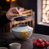Creative Ge kiln tea jar, high-end ceramic gilded sealed storage jar, household tea storage jar