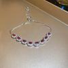 High-End Zircon Floral Heart Bracelet - Luxurious Sparkle for Women
