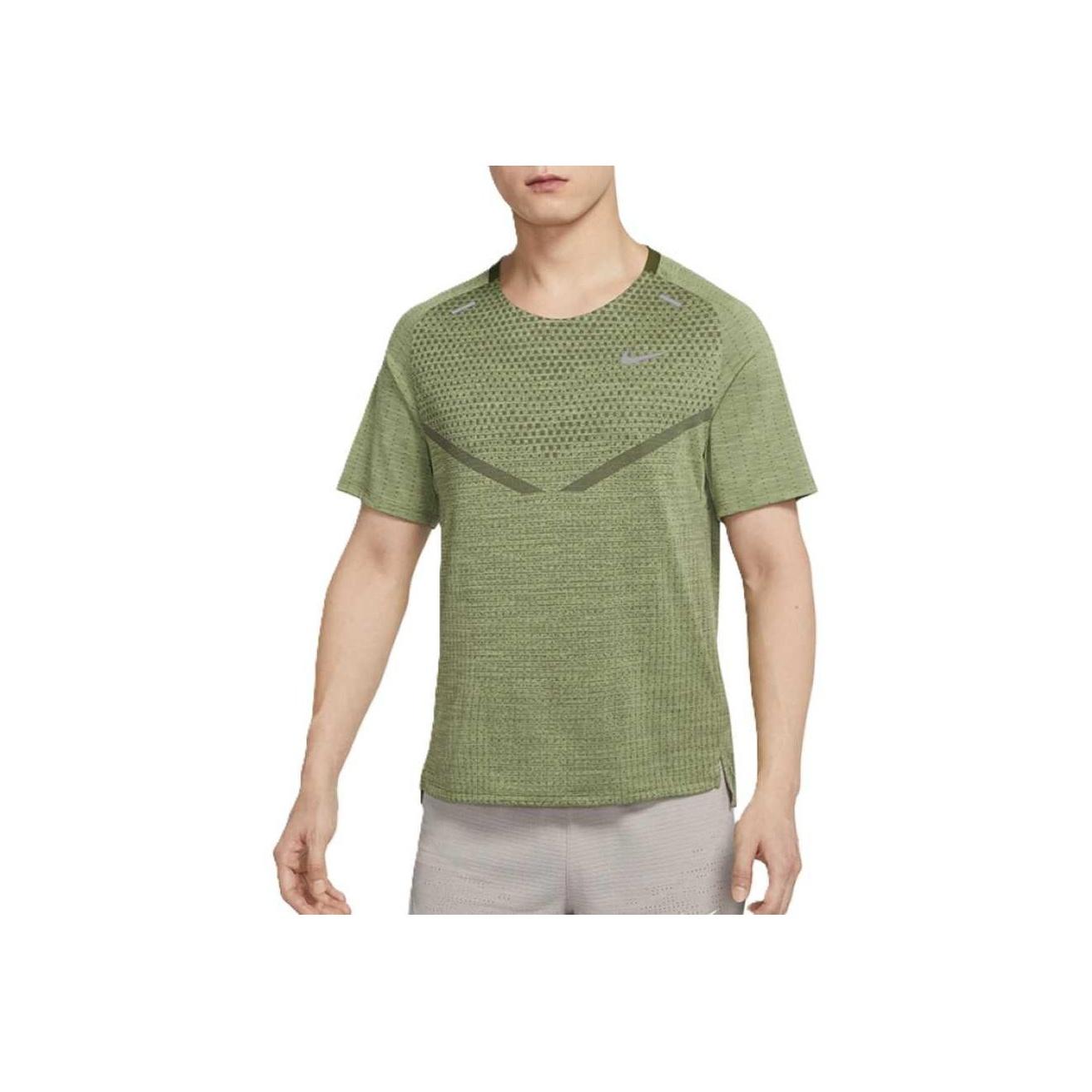 

Nike As M Nk Dfadv Techknit Ultra Moisture Wicking Comfortable Short Sleeve T-Shirt Men Tops Green DM4754-326 S