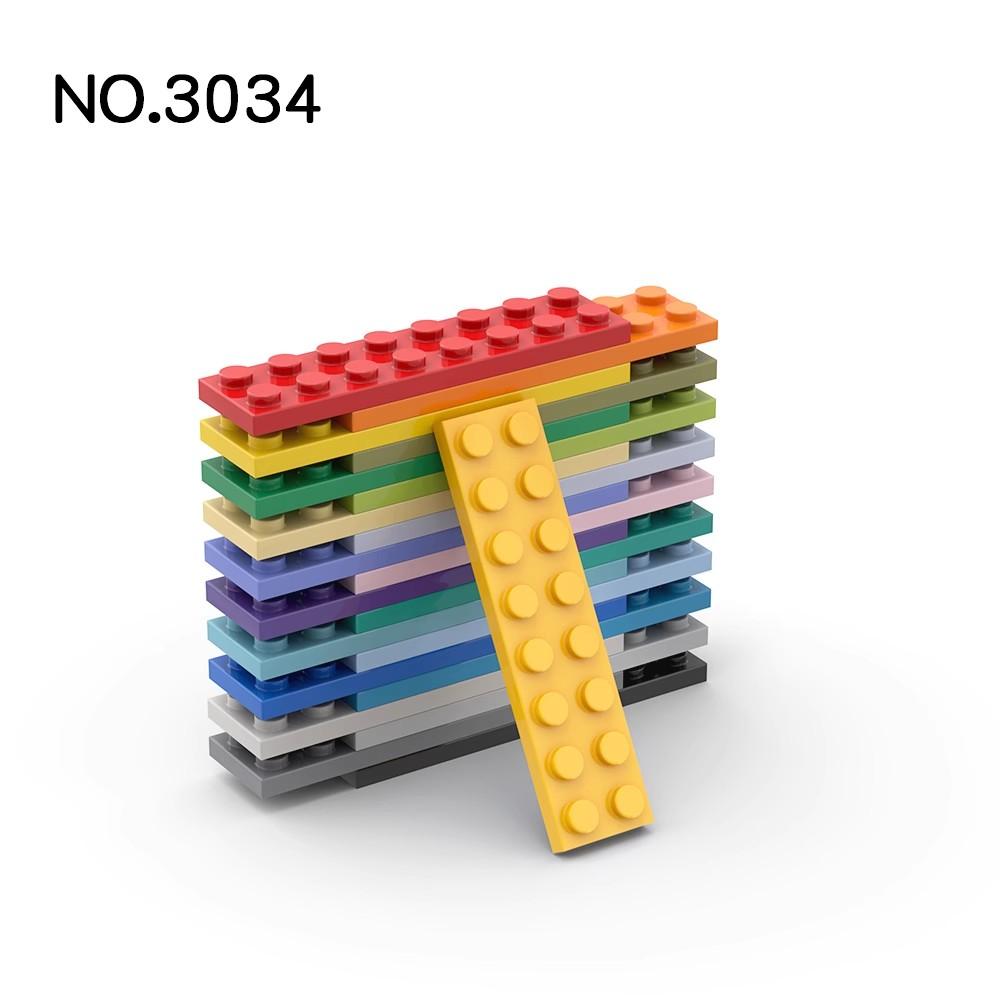 Non-Toxic 20Pcs Moc Parts 3034 Plate 2 X 8 Compatible Bricks Diy Assmble Building Blocks Particle Kids Puzzle Brain Toy Birthday Gift
