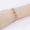 18K De Oro Gold Plated Cubic Zirconia Copper Pro Mayor Pulsera De Mujer Fashion Jewelry Custom Diamond Women Bracelet