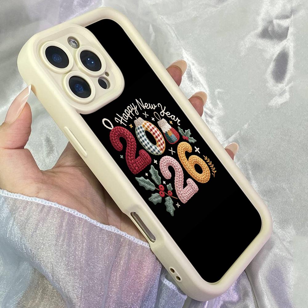 JT372 New Year 2026 Digital Artwork for iPhone 17 16 15 14 13 Pro Max Samsung S26 S25 Ultra A17 A07 A56 A16 Xiaomi 15T Redmi 15c Note 14 13 Soft Case