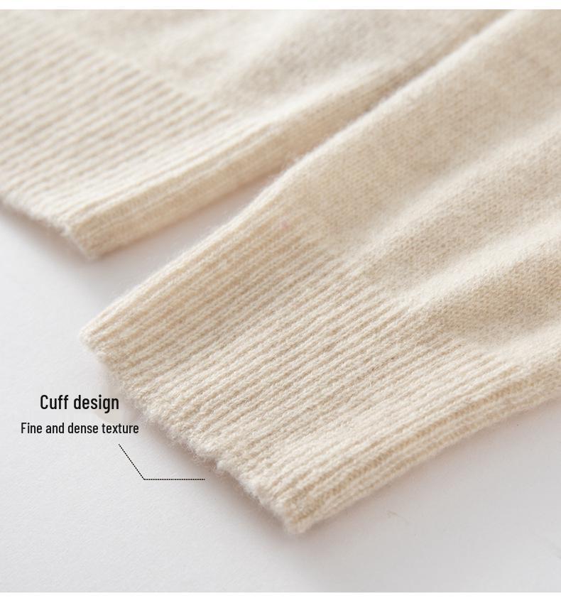Women's 100% Cashmere Loose Fit Base Layer Top for Autumn/Winter