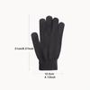 A Pair of Men's New Knitted Gloves Autumn and Winter Outdoor Wool Winterproof Full Finger Gloves Warm Thick Touch Screen Gloves
