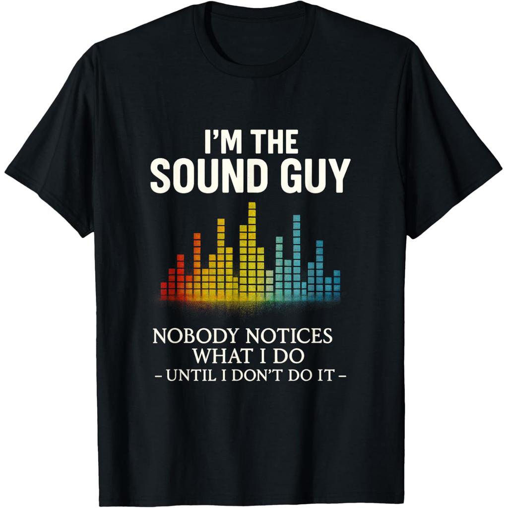 Funny Christmas Im The Sound Guy Holiday Audio Technician T Shirts Men Streetwear Tee Shirt Short Sleeve Unisex Loose Clothing