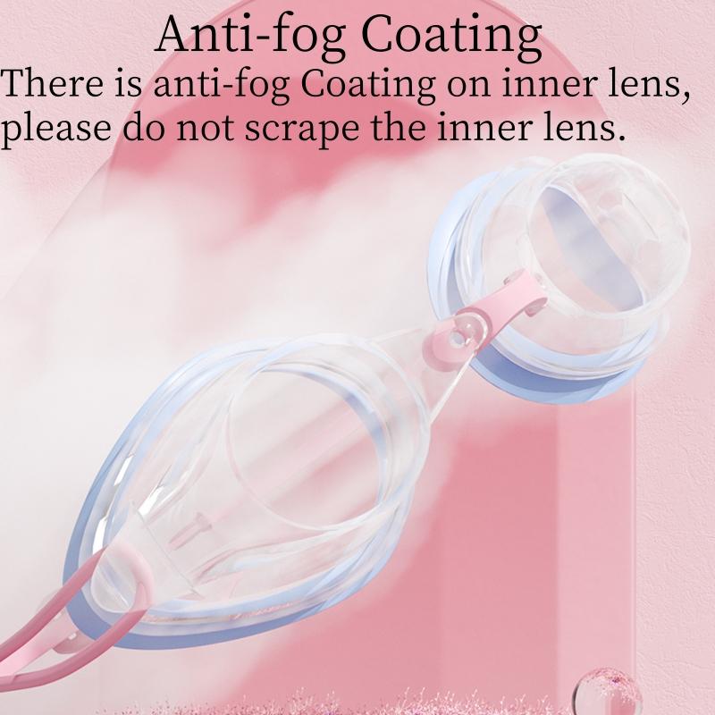 Unisex Profi Schwimmbrille für Erwachsene Beschlagsfrei Wasserdicht HD Sicht Schwimmbrille Bunte und Klare Gläser zur Auswahl