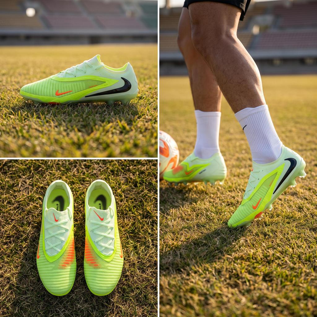 Nike Phantom 6 Low Elite FG Hyper Crimson Limelight Scarpini Unisex Giallo Nero HJ2146-801