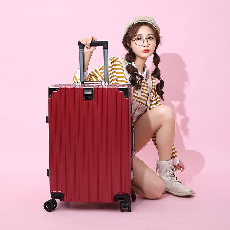 Lishen Aluminum Frame PC Hardside Spinner Luggage