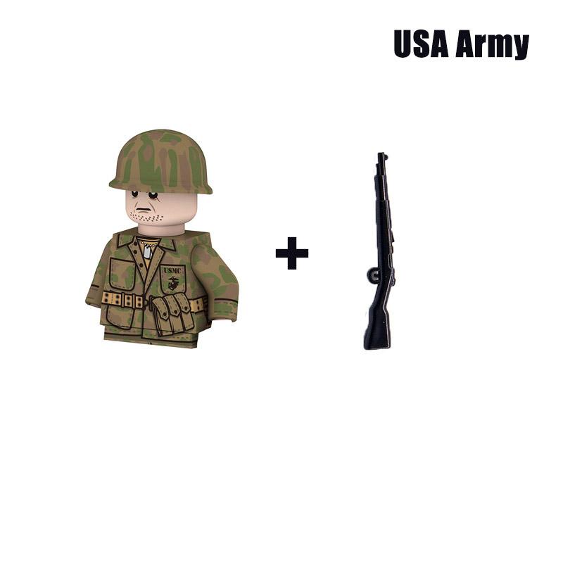 Kinderspielzeug WW2 Militär Armee Bausteine US UK Sowjet China Frankreich Soldaten Mini Actionfiguren Spielzeug für Kinder Weihnachtsgeschenke