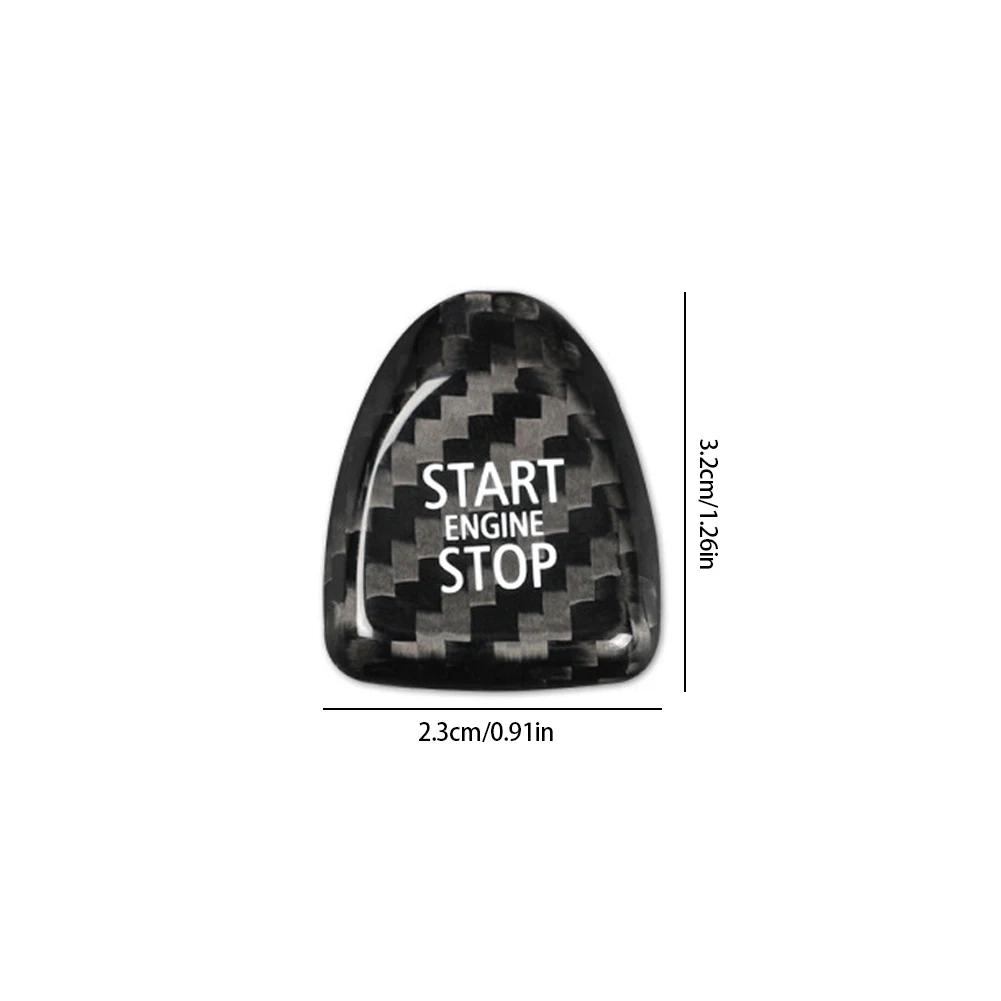 Zündungs-Motorstart-Knopf Innenraumverkleidung Aufkleber Abdeckung Karbonfaser-Aufkleber Für Mini Cooper F54 F55 F56 F57 F60 Autozubehör