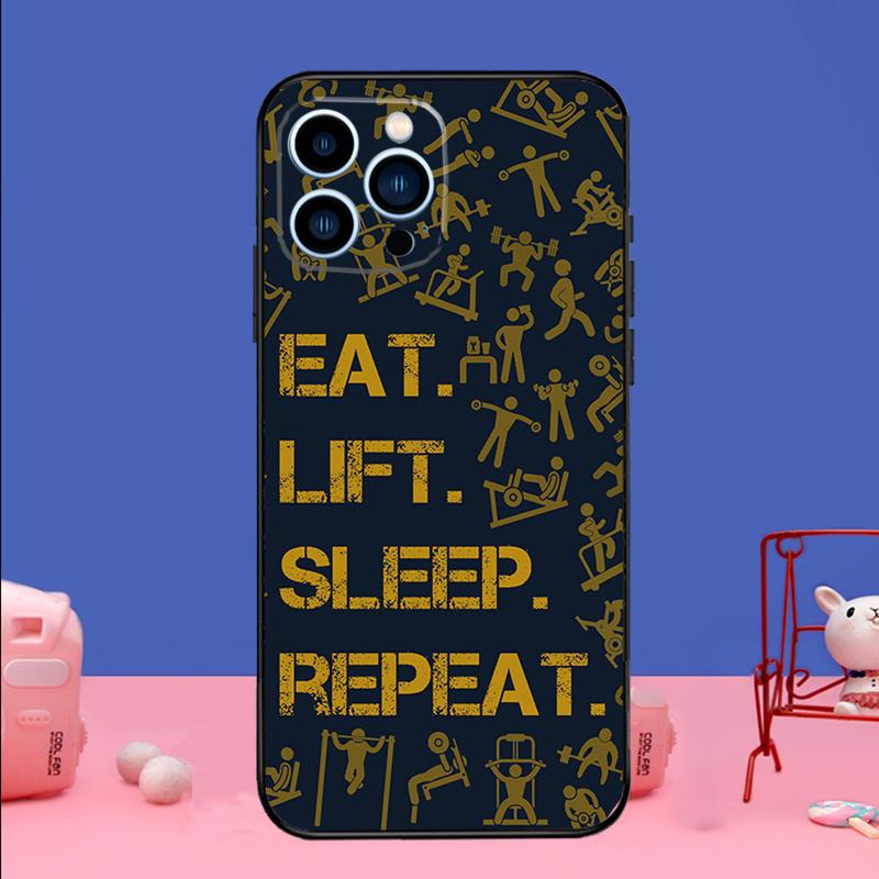 Gym Fitness Bodybuilding Phone Case For iPhone 17 16 15 14 13 11 12 Pro Max Plus 13 12 mini 16e 17 Air Bumper Cover