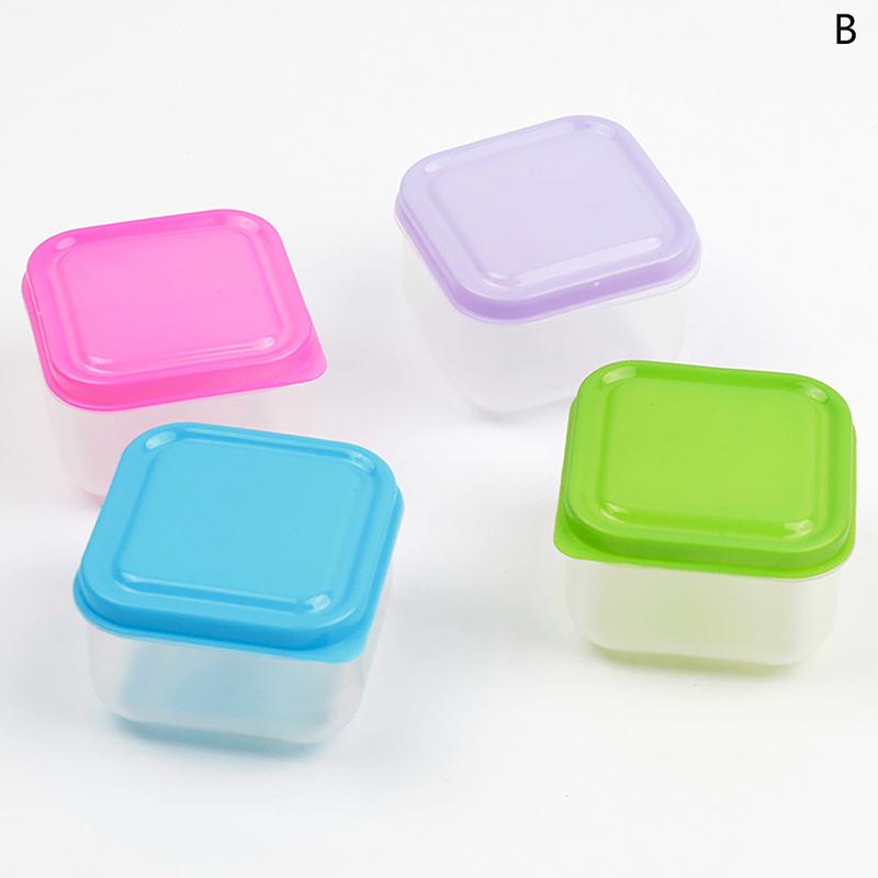 5Pcs Mini Small Snack Organizer Ketchup Salad Seasoning Portable Food Container Kitchen Seasoning Storage Container