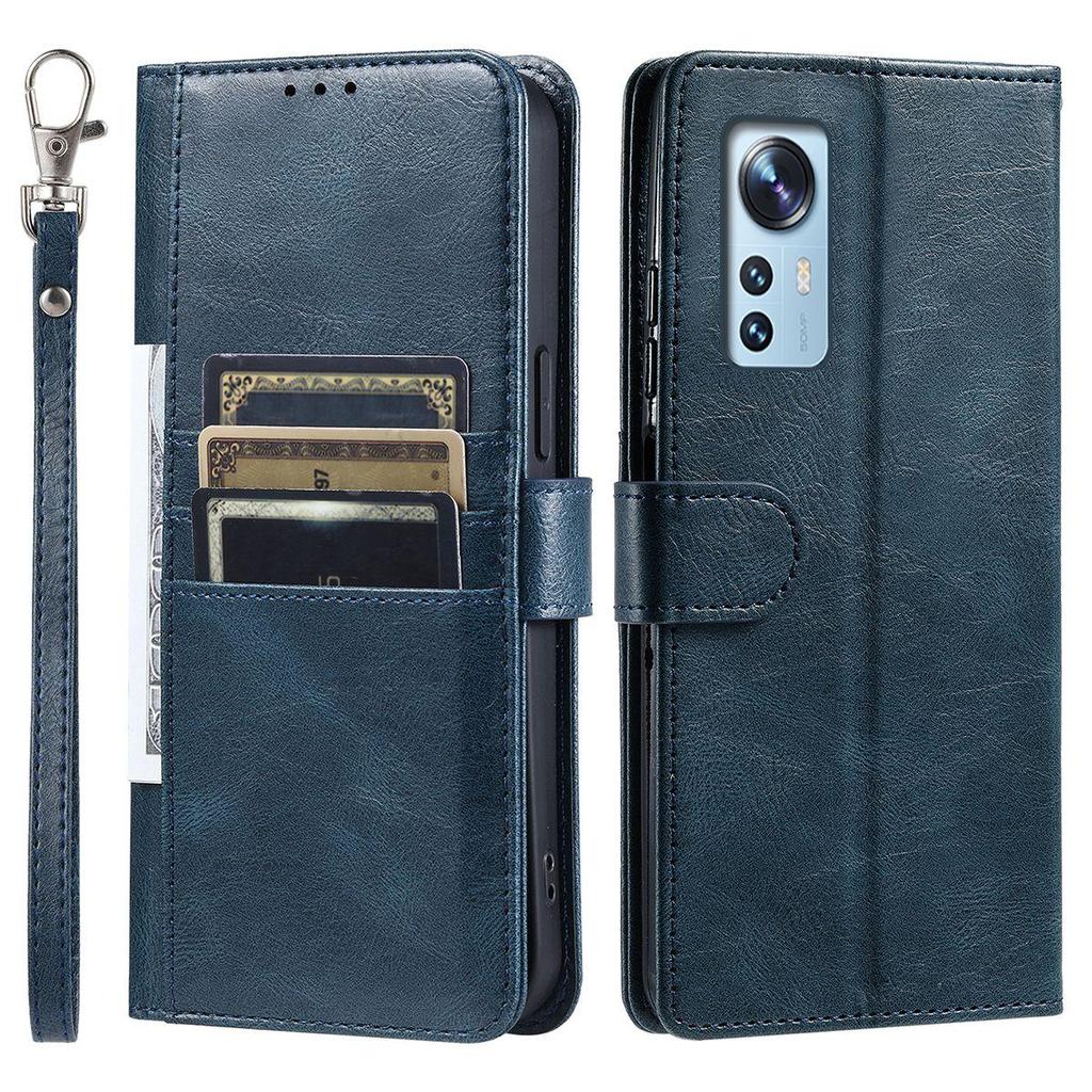 Cover for Xiaomi 12T Pro,12T,12 Pro,12X,Mi 12 Lite,Redmi Note 12S 4G Retro PU Leather Flip Wallet Phone Case Multi Card Slots