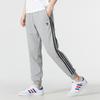 Adidas Neo Solid Color Logo Casual Knit Sweatpants Men Bottoms Grey HN6625