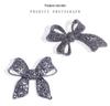 European and American Luxury Rhinestone Bow Brooch 