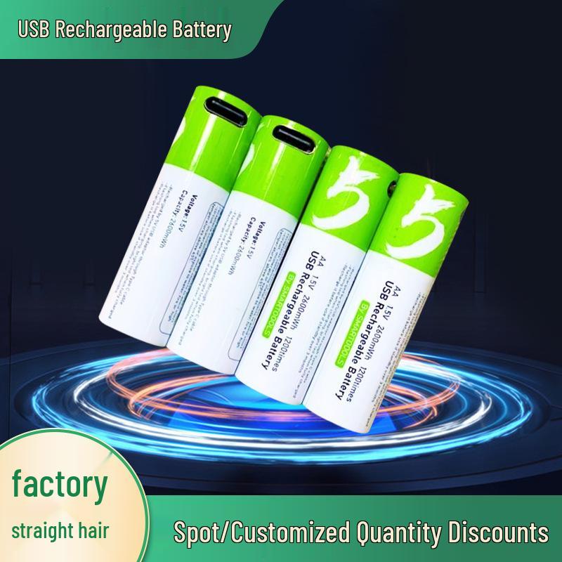 1.5V Fast Charging Rechargeable Lithium Battery for Remote Control Cars - Size 5 & 7, USB Compatible.